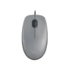 1 Mouse Logitech M110 Silent gris vista superior con cable USB sobre fondo blanco