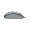 4 Mouse Logitech M110 Silent gris vista diagonal con cable USB sobre fondo blanco