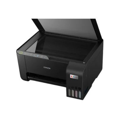Impresora Multifuncional Epson EcoTank L3250 compacta vista abierta