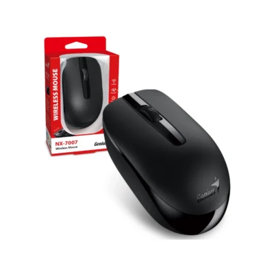 Mouse inalámbrico Genius NX-7007 vista frontal sobre fondo blanco