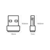2 Adaptador Wi-Fi USB tamaño microscópico TP-Link Archer T2U Nano