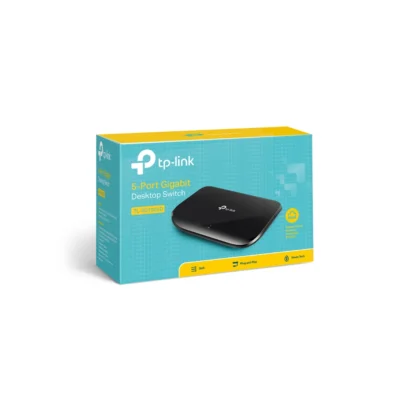 Caja del Switch de escritorio TP-Link TL-SG1005D de 5 puertos Gigabit