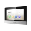1 Monitor de videoportero WiFi Hikvision DS-KH6320-WTE1 con pantalla táctil de 7 pulgadas sobre fondo blanco.