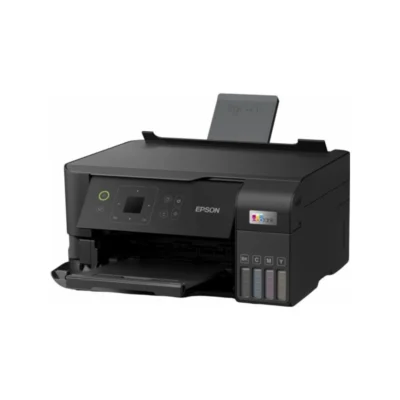 L3560 Apagada Impresora Multifuncional Epson EcoTank L3560 con pantalla LCD vista diagonal abierta