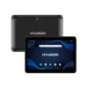 Tablet HYUNDAI HyTab Plus 10LB2 mostrando su diseño frontal en color negro con la pantalla de 10.1 pulgadas encendida destacando su amplia visualización.