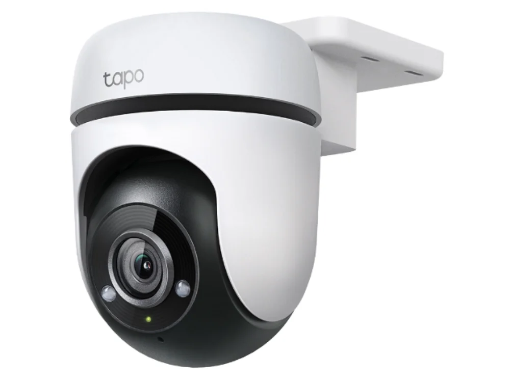 Cámara de seguridad exterior TP-Link Tapo C500 vista frontal 1080p fondo blanco.
