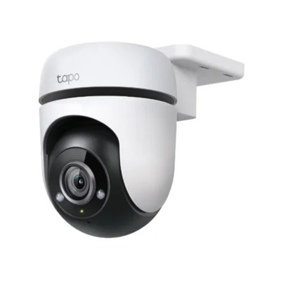 Cámara de seguridad exterior TP-Link Tapo C500 vista frontal 1080p fondo blanco.