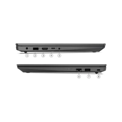 Puertos Puertos laterales y conexiones de la Laptop Lenovo V14 G3
