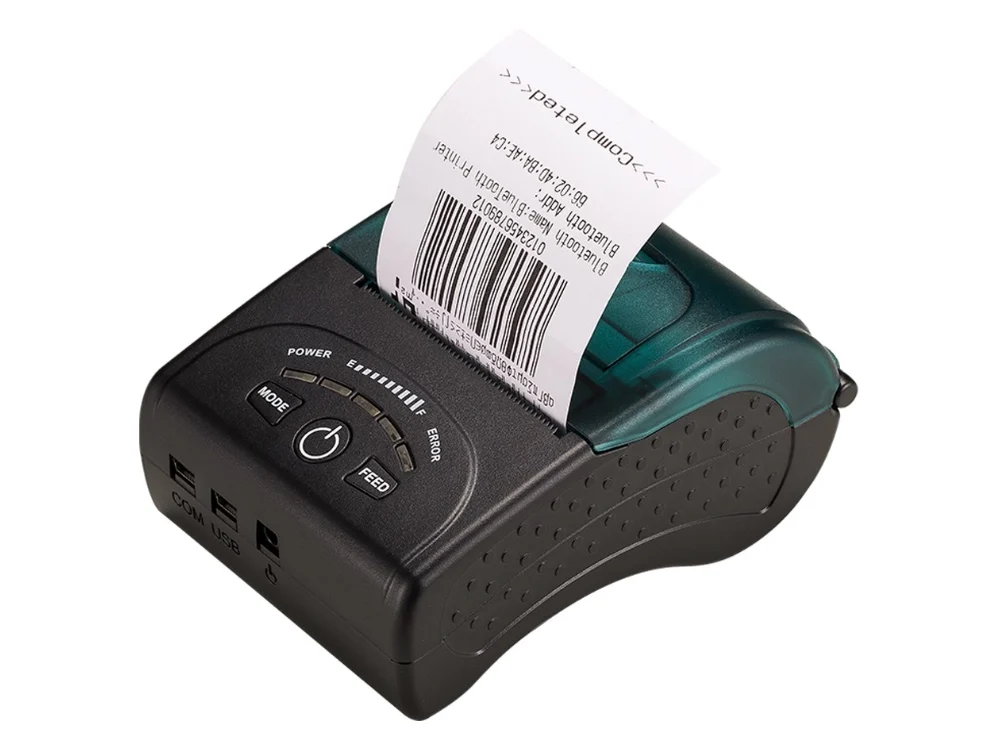 Impresora Térmica Bluetooth ZKTeco ZKP5808 imprimiendo
