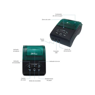 Impresora Térmica ZKTeco ZKP5808 - USB / Bluetooth