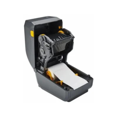 Sistema de carga de etiquetas y ribbon de la Zebra ZD230T