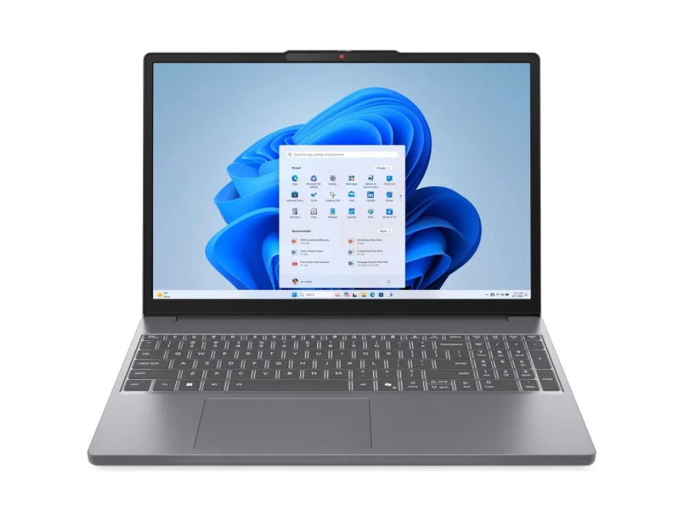 Frontal Laptop Lenovo IdeaPad Slim 3 15IRH10 Intel Core i5 vista frontal