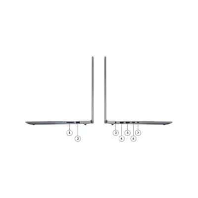 Puertos Puertos y conexiones laterales de la Laptop Lenovo IdeaPad Slim 3