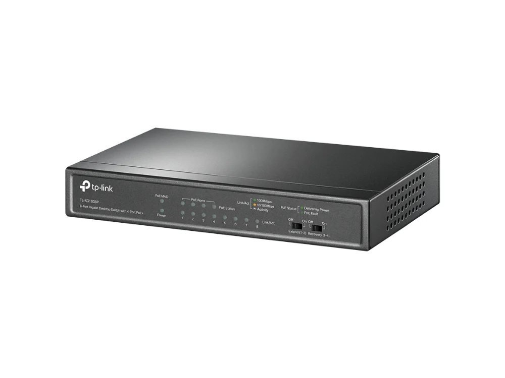 1 Switch PoE TP-Link TL-SG1008P