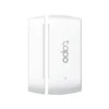 1 Vista frontal del sensor de contacto inteligente TP-Link Tapo T110 en color blanco sobre fondo blanco.