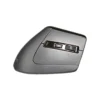 Mouse ergonómico multi-modo Quasad QME-V20 color negro vista frontal sobre fondo blanco