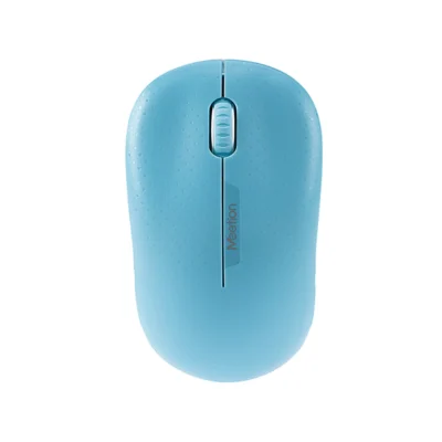 1 Mouse superior Meetion MT-R545 color Cyan vista frontal sobre fondo blanco
