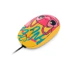 1 Mouse óptico Xtech XTM-D406ST-YL edición Disney Stitch con diseño de Angel vista superior sobre fondo blanco