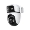1 Cámara de seguridad WiFi Tapo C545D vista frontal mostrando su doble lente 2K y diseño motorizado para exteriores.
