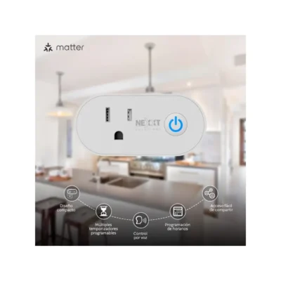 Enchufe Inteligente Wi-Fi Nexxt NHPS611M (Pack de 2)