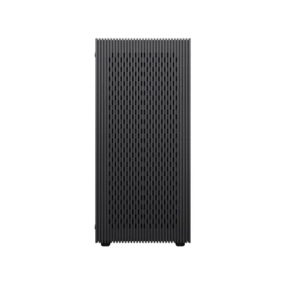 2 Detalle del panel frontal texturizado del chasis GameMax EDGE.