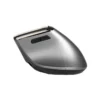 Vista lateral y superior del mouse Quasad QME-V20 destacando su contorno ergonómico y botón de ajuste DPI