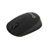 Vista superior del mouse Quasad QM-610G gris destacando su diseño sin cables y rueda de desplazamiento