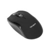 Vista superior del mouse Targus W575 negro destacando su diseño clásico de 3 botones y rueda de desplazamiento