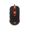 2 Mouse gaming Meetion GM30 color negro vista frontal sobre fondo blanco