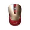 Vista superior del mouse Genius NX-7125 destacando su elegante acabado dorado y botón dedicado para Inteligencia Artificial Copilot