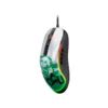 2 Vista superior y lateral del mouse Primus Gladius 12400T Grogu destacando su diseño ambidiestro e iluminación RGB