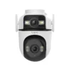 2 Cámara de seguridad WiFi Tapo C545D vista frontal mostrando su doble lente 2K y diseño motorizado para exteriores.