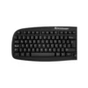 3 Vista frontal del teclado alámbrico de oficina Klip Xtreme Stylus KKS-050S color negro en español sobre fondo blanco.