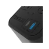 Acercamiento al panel frontal del regulador Forza FVR-1221USB destacando sus dos puertos de carga integrados: USB-A y USB-C.