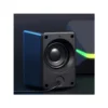 3 Altavoz satélite Marvo SG-235 mostrando su diseño moderno y panel de luces LED para setup de PC.