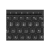 4 Vista frontal del teclado alámbrico Klip Xtreme Compass KKM-252S color negro con distribución en español sobre fondo blanco.