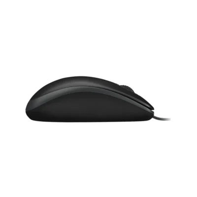 4 Acercamiento al mouse óptico alámbrico incluido en el combo Logitech MK120 color negro ideal para la oficina.