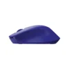 Mouse inalámbrico Logitech M280 color azul vista frontal sobre fondo blanco
