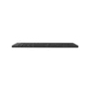 Vista frontal del teclado plegable Bluetooth Meetion BTK001 color negro desplegado sobre fondo blanco.